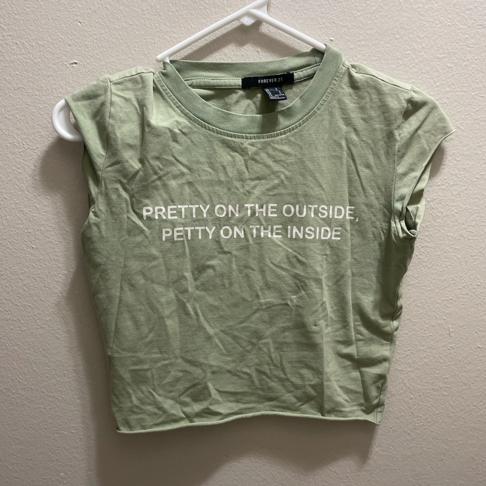 Forever 21 Olive Graphic Tee